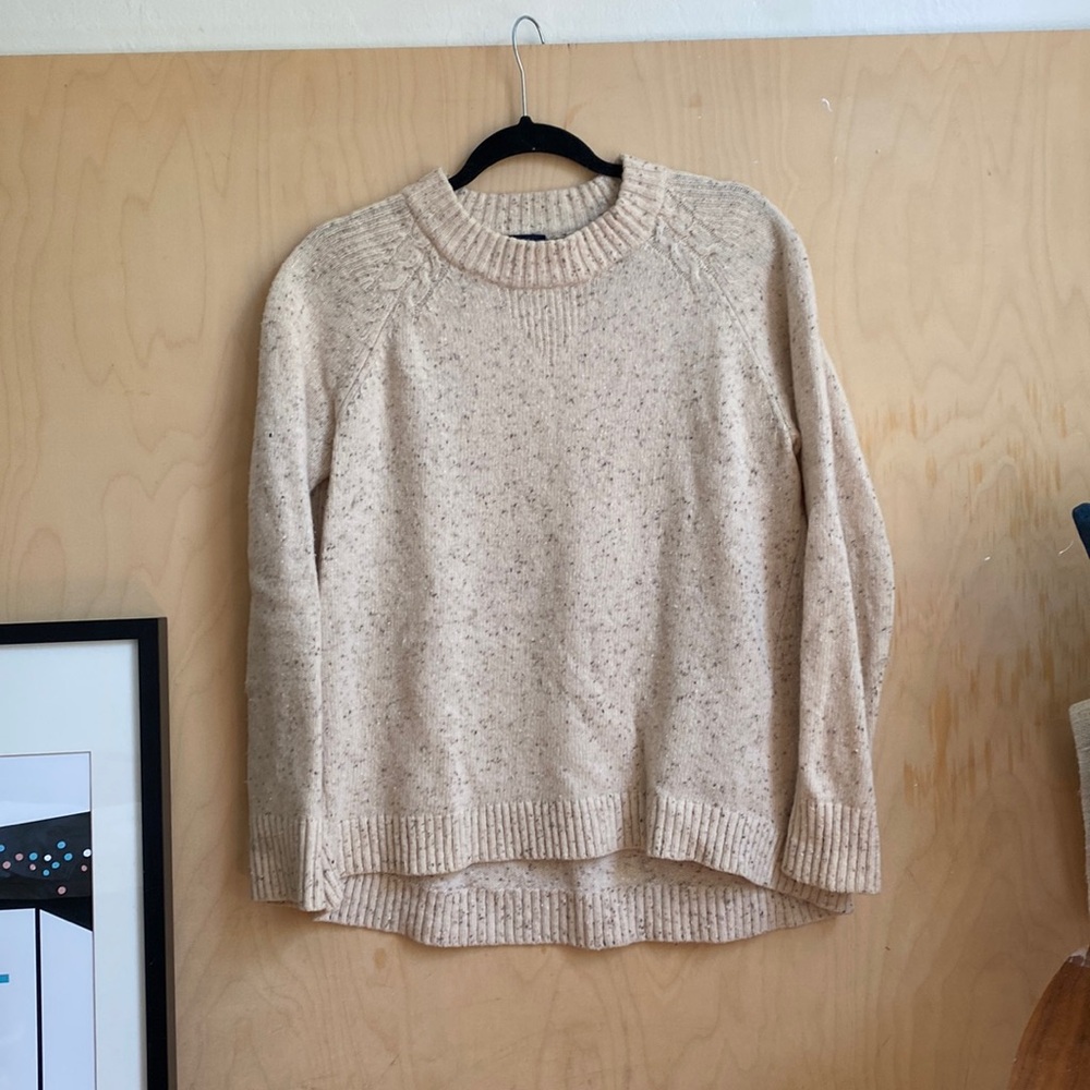 Pendleton | Relaxed Crew Heathered Cream sweater S